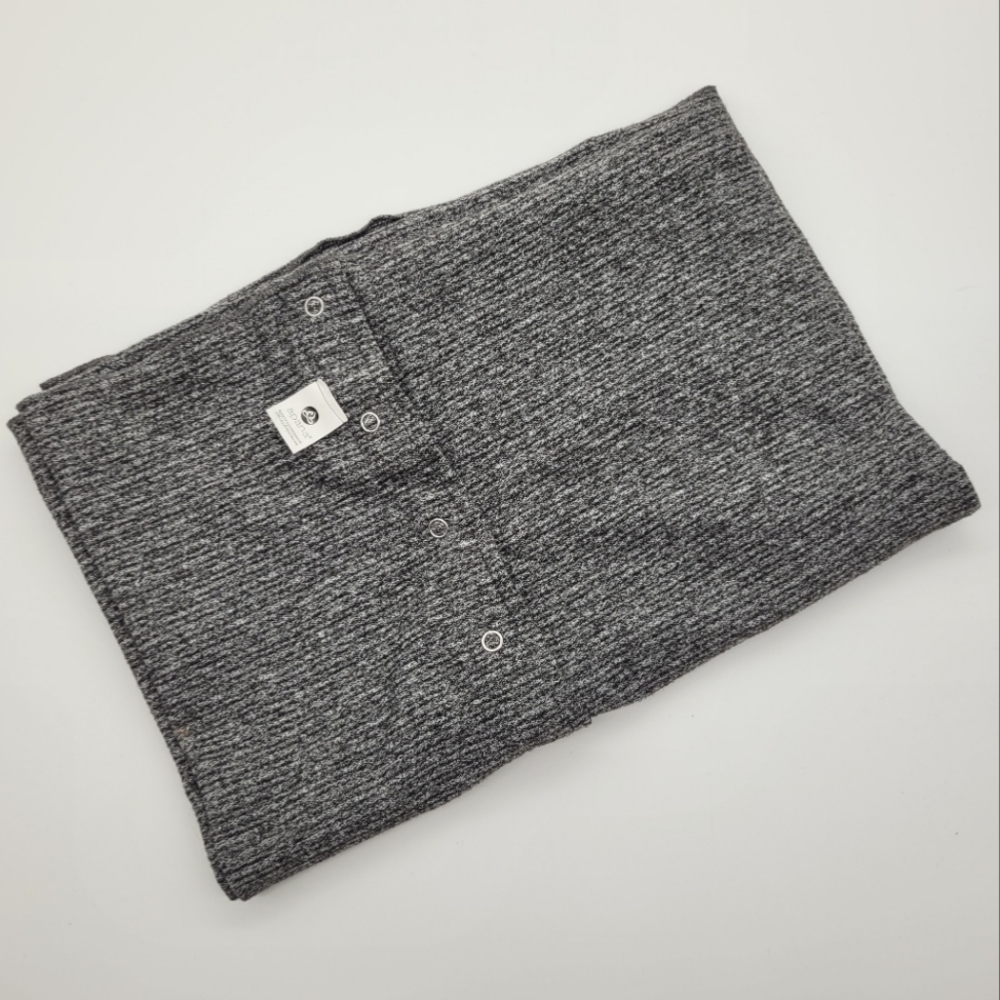 APANA | heathered space dye grey snap button convertible infinity scarf